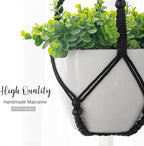 Mkono 3 Pack Macrame Plant Hangers Indoor Different Size Hanging Planter Basket - Image 6