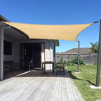 SUNNY GUARD Custom Size 8'x9' Sand Sun Shade Sail Rectangle UV Block Shade by SUNNYGUARD
