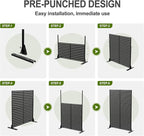 Casaphoria Metal Privacy Screen Outdoor, Jason- Black - Image 9