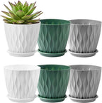 FaithLand 6-Pack 6-Inch Plastic Plant Pots by FaithLand