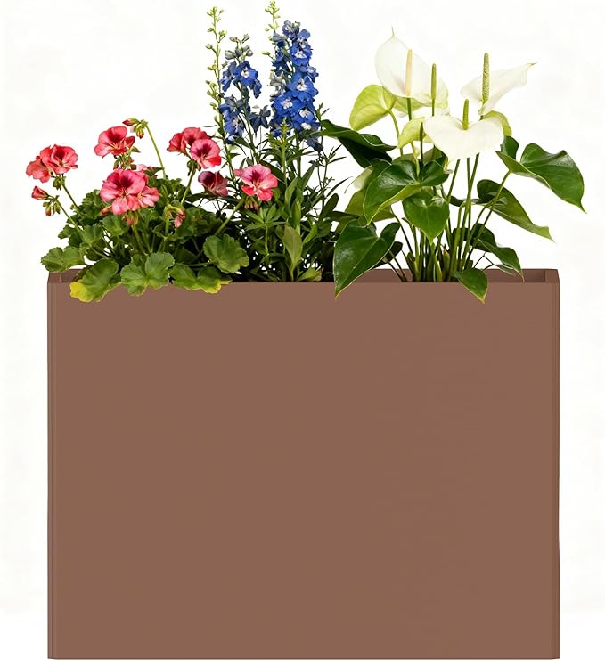 Rectangular Planter Box with Removable Insert Shelf by Ganeekiron