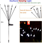 2 Pack Each 8 LEDs Solar Garden Lights Waterproof Outdoor Landscape Path - Image 2