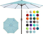 JEAREY 9FT Outdoor Patio Umbrella Outdoor Table Umbrella by JEAREYOutdoorsCollection