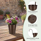 HowRU Hanging Flower Pots, Railing Planter Box - Image 3