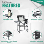 SUNNYFEEL Tall Camping Directors Chair, Portable Folding Artist Makeup Chair - Image 6