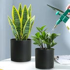 12/10/8 inch Large Deep Plant Pots, 3 Pack Tall Cylinder Flower Pots - Image 6