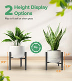 Plant Stand Indoor Adjustable, Metal Modern Indoor Plant Stand, Heavy Duty - Image 2