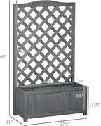 Outsunny Wooden Raised Garden Bed - Image 7