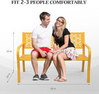 VINGLI 50" Outdoor Bench Metal - Image 3