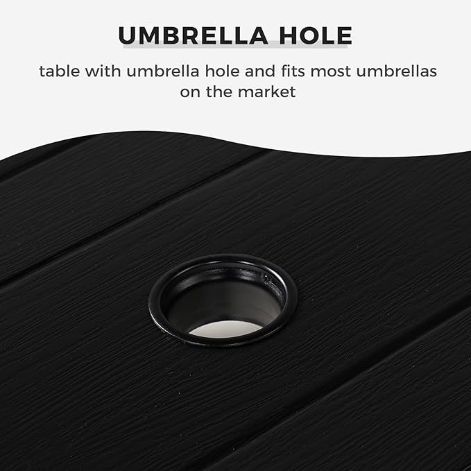 Grand patio Outdoor Dining Set for 6, Metal Woven Wicker Swivel Patio Chairs - Image 3