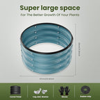 ZXZYHFTY Round Galvanized Raised Garden Bed kit, Round Large Metal Raised - Image 5