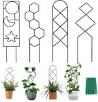 Plant Trellis for Climbing Plants Indoor, 15.94Inch Small Garden Metal by WellSign