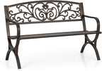 Sophia & William Metal Outdoor Bench, Cast Iron Park Benches by SophiaWilliam
