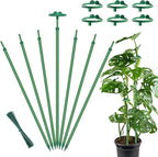 Extendable Plant Stakes, Adjustable Length from 14.3IN to 25IN Monstera Support by GAGANANG
