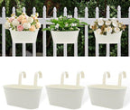 Metal Railing Planters for Outdoor Plants by vensovo