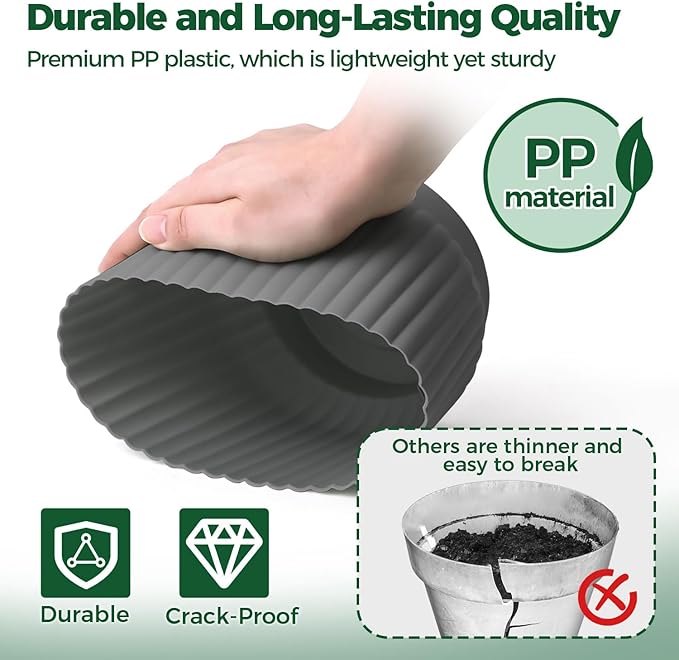 T4U 4.5 Inch Plant Pots Self Watering, 6 Pack African Violet Pots, Small Plant - Image 5