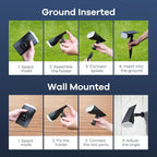 Consciot Christmas Solar Spot Lights Outdoor, IP67 Waterproof 2-in-1 Solar - Image 8