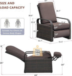 ATR ART TO REAL Outdoor Recliner, Outdoor Wicker Recliner Chair - Image 2