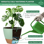 montresor 2 Pack 10 inch Plant Pots, PP Plastic Self Watering Planter - Image 7