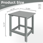 Outdoor Side Tables Adirondack, HDPE Small Table - Image 3