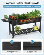 YEFU Raised Garden Bed with Legs: 57x18x30in Weight Capacity 400lb - Image 5