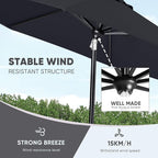 Tempera Patio Market Outdoor Table Umbrella - Image 6