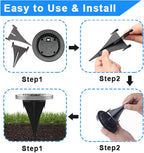 Solar Ground Light, Waterproof Solar Garden Lights, Upgraded Outdoor Garden - Image 5
