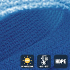 SUNNY GUARD Sun Shade Sail 12'x12'x12' Triangle Blue UV Block Sunshade - Image 4
