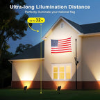 Boajuna Solar Spot Light Outdoor, Solar Landscape Spotlight Waterproof Security - Image 2