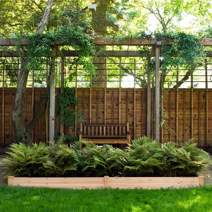 Yaheetech 8×4ft Wooden Horticulture Raised Garden Bed Divisible Elevated - Image 9