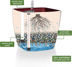 Dexceder 11x10 Self Watering Planter Indoor Outdoor, Inner Mat Design, - Image 2