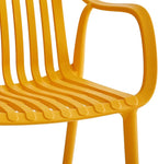 Modern Stackable Outdoor & Indoor Plastic Dining Chairs Set, Armchairs Set - Image 6