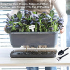 Window Box Planter 6 Pcs, 18 Inches Rectangle Flower Pots - Image 8