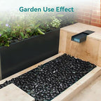 30 lbs Black Rocks for Planters, Polished Garden Stones for Outdoor Landscaping - Image 4