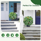 Set of 2 Large Autumn 88 Leaves Artificial Ferns - Image 2