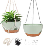 Hanging Planters for Outdoor Indoor Plants, 2 Pack 12 Inch Hanging Basket by Lucieblessdesign
