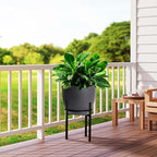 12inch Large Plant Pot, Modern Plastic Planter - Image 5