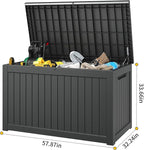 Outdoor Storage Box, Resin Deck Boxes Indoor and outdoor, Waterproof Storage - Image 2