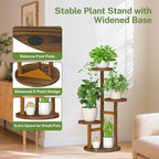 iDavosic.ly 3 Tier Plant Stand Indoor, Tiered Corner Wood Multiple Flower - Image 6