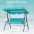 Tangkula 3 Person Porch Swing, Patio - Image 6