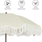 AMMSUN 6.5ft Boho Outdoor Umbrella - Image 4