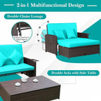 Tangkula Patio Rattan Daybed - Image 6