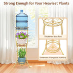 LASZOLA Gold 3 Tier Tall Plant Stand - Image 4