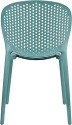2xhome Set of 3 Patio Dining Chairs | Modern Stackable Outdoor Pool Side Chair - Image 9