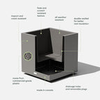 Veradek Block Series Cube Plastic Planter - Image 2
