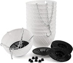 Foraineam 10 Pieces 6 Inch Hanging Planters, Garden Self-Watering Flower Plant - Image 3