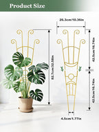 33 Inch Tall Expandable Metal Trellis - Image 2