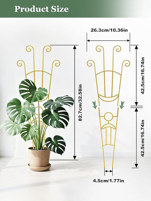 33 Inch Tall Expandable Metal Trellis - Image 2