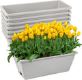 8pcs Window Box Planter, 17 Inches Flower Window Boxes, Rectangle Planters Box by Hananojia