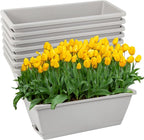 8pcs Window Box Planter, 17 Inches Flower Window Boxes, Rectangle Planters Box by Hananojia